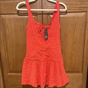 Red Polk a Dot Dress